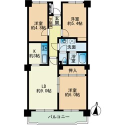 大名サンハイツの物件間取画像